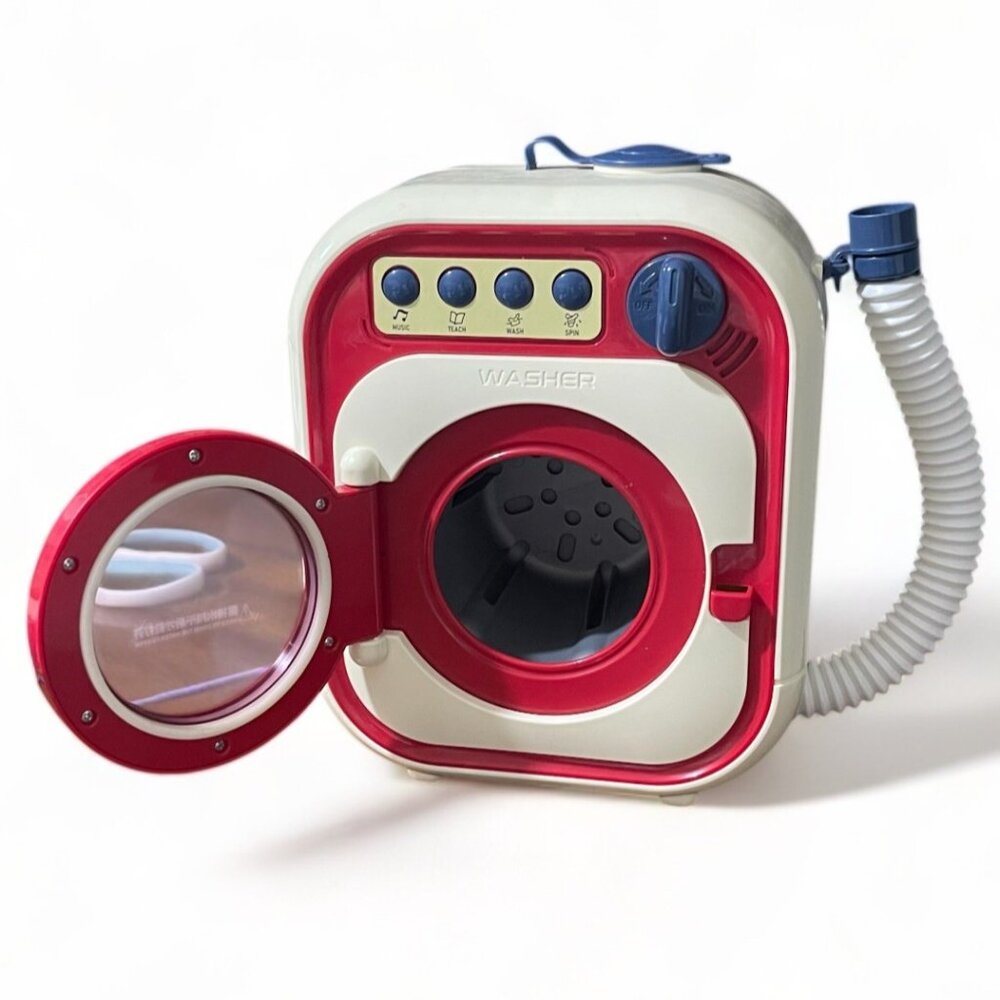 Vintage Childrens Toy Washing Machine With Buttons & Spinning Drum - Picture 6 of 8